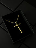 Gold Cross Chain and Pendant