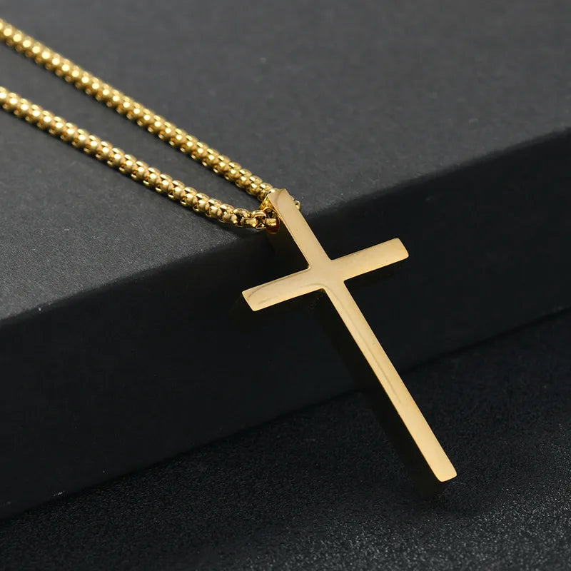 Gold Cross Chain and Pendant